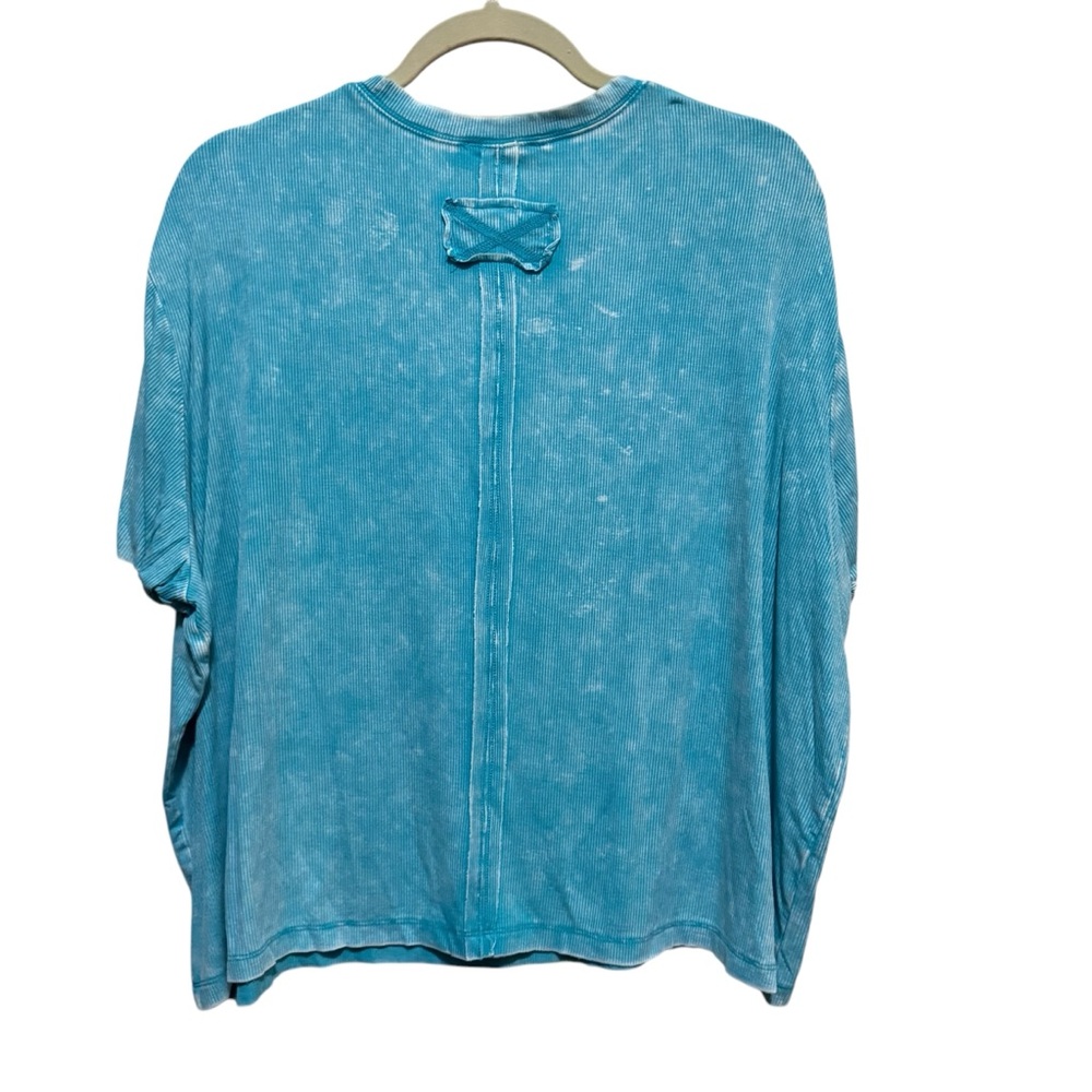 Zenana Outfitters Blue Short Sleeve Tee NWOT - Picture 3 of 7
